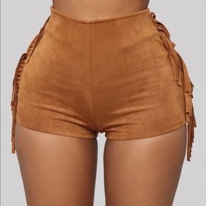 Fashion Nova Sun Dance Fringe Shorts